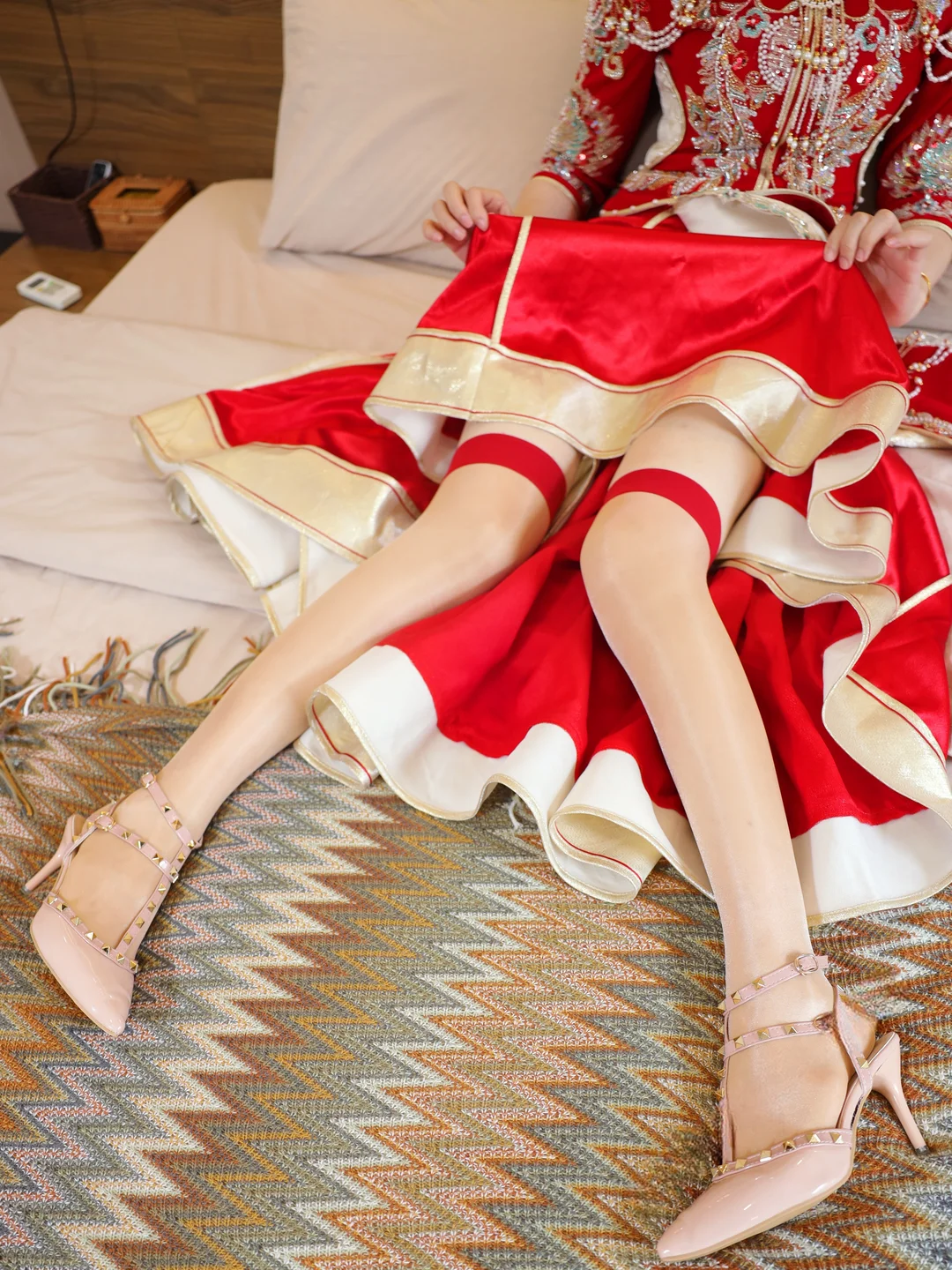 梨霜儿 - No.004 新娘红装 [113P-2.3GB] tg@simisebaisi 【丝足阁】038.webp